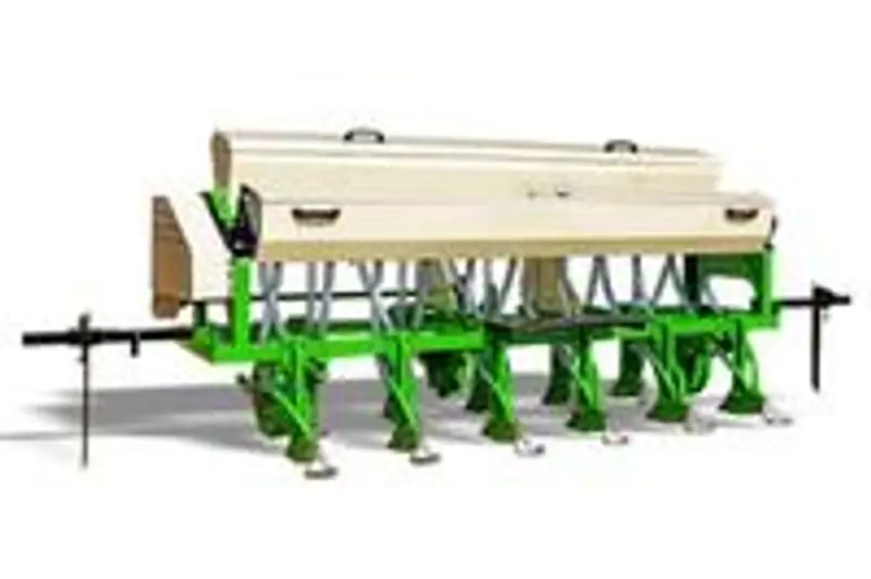Heavy Duty Tractor Operated Direct Rice Seeder For Agriculture, MS Body